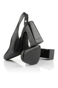 Lodičky Karl Lagerfeld Astra Nova Hi Vamp Sling Black Lthr