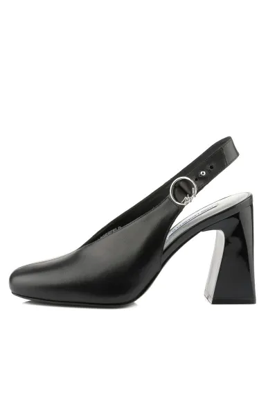 Lodičky Karl Lagerfeld Astra Nova Hi Vamp Sling Black Lthr