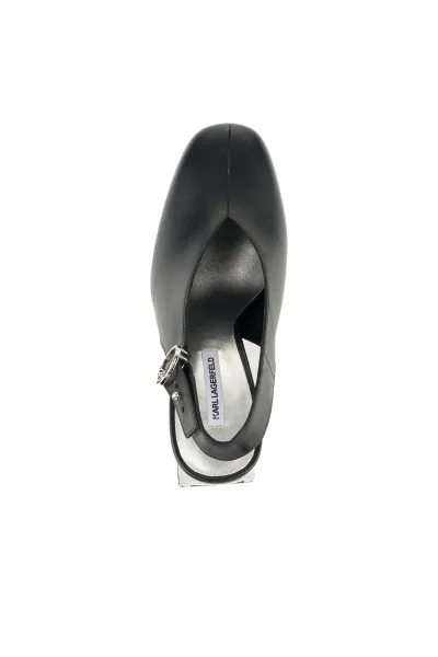 Lodičky Karl Lagerfeld Astra Nova Hi Vamp Sling Black Lthr