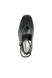 Lodičky Karl Lagerfeld Astra Nova Hi Vamp Sling Black Lthr