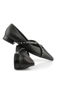 Lodičky Karl Lagerfeld Kerrie Krosstrap Studs Black Lthr