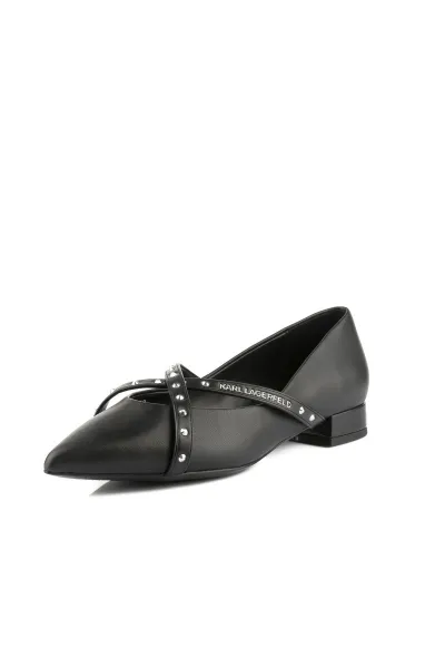 Lodičky Karl Lagerfeld Kerrie Krosstrap Studs Black Lthr