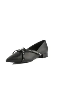 Lodičky Karl Lagerfeld Kerrie Krosstrap Studs Black Lthr