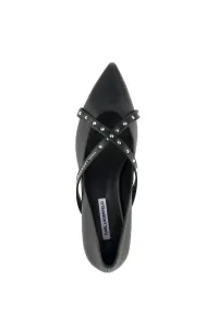 Lodičky Karl Lagerfeld Kerrie Krosstrap Studs Black Lthr