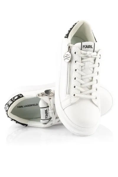 Tenisky Karl Lagerfeld Kapri Mirror Studs Zip Lo White Lthr