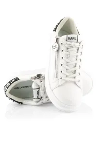 Tenisky Karl Lagerfeld Kapri Mirror Studs Zip Lo White Lthr
