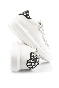 Tenisky Karl Lagerfeld Kapri Mirror Studs Zip Lo White Lthr