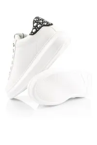 Tenisky Karl Lagerfeld Kapri Mirror Studs Zip Lo White Lthr
