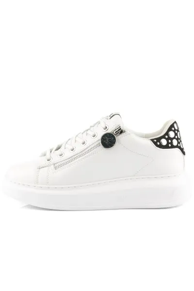 Tenisky Karl Lagerfeld Kapri Mirror Studs Zip Lo White Lthr