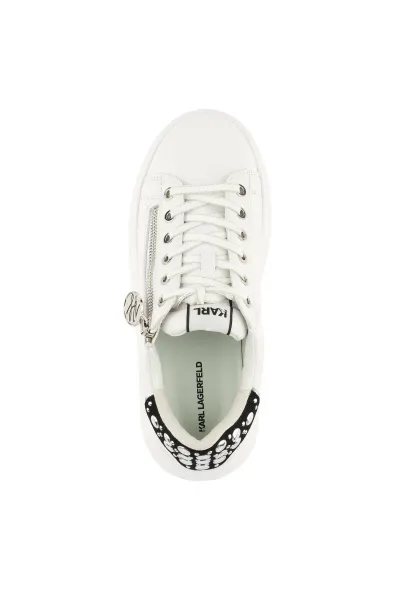 Tenisky Karl Lagerfeld Kapri Mirror Studs Zip Lo White Lthr