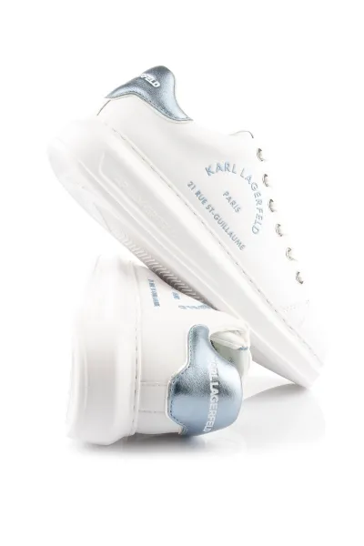 Tenisky Karl Lagerfeld Kapri Metal Maison Glitter White Textured Lthr W/Blue