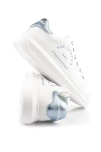 Tenisky Karl Lagerfeld Kapri Metal Maison Glitter White Textured Lthr W/Blue