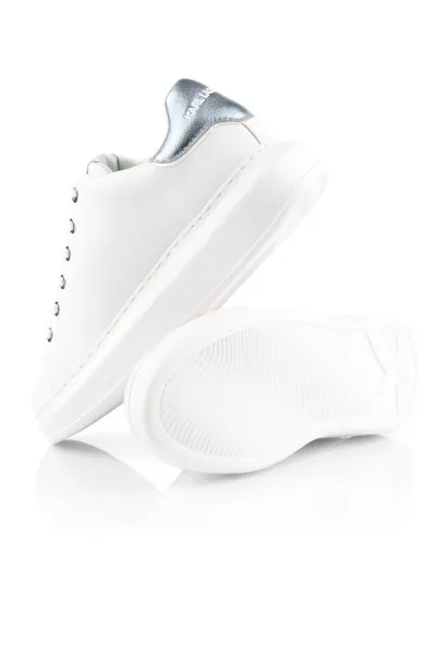 Tenisky Karl Lagerfeld Kapri Metal Maison Glitter White Textured Lthr W/Blue