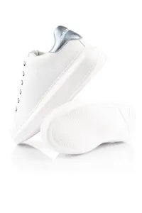 Tenisky Karl Lagerfeld Kapri Metal Maison Glitter White Textured Lthr W/Blue