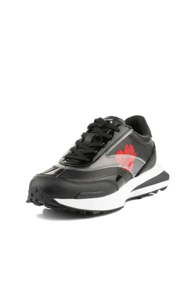 Tenisky Karl Lagerfeld Zone Heart Of Karl Lo Lce Black Lthr & Suede W/Red