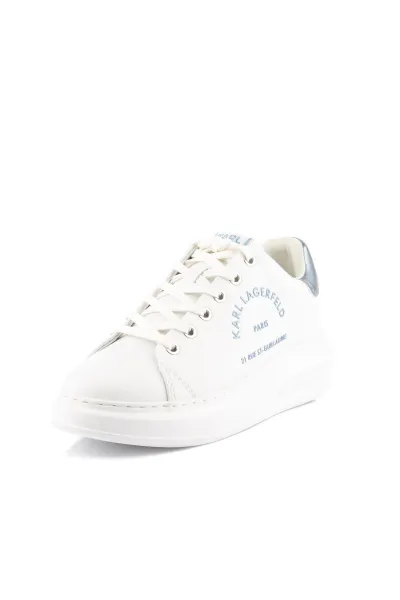 Tenisky Karl Lagerfeld Kapri Metal Maison Glitter White Textured Lthr W/Blue
