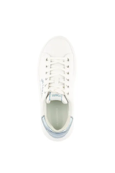 Tenisky Karl Lagerfeld Kapri Metal Maison Glitter White Textured Lthr W/Blue