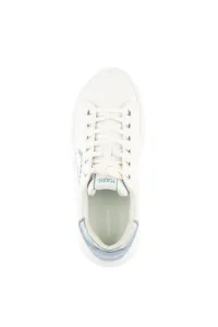 Tenisky Karl Lagerfeld Kapri Metal Maison Glitter White Textured Lthr W/Blue