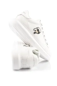 Tenisky Karl Lagerfeld Kapri Karl Nft Lo Lace White Lthr / Mono