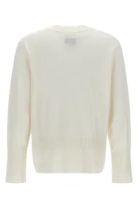 Sveter Woolrich Cotton Cashmere V-Neck Plaster White