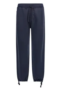 Tepláky Woolrich Navy Logo Sweatpants Melton Blue