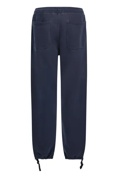 Tepláky Woolrich Navy Logo Sweatpants Melton Blue