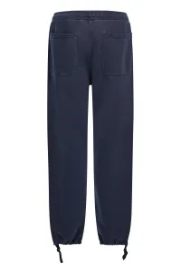 Tepláky Woolrich Navy Logo Sweatpants Melton Blue