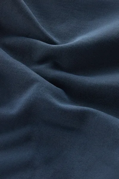 Tepláky Woolrich Navy Logo Sweatpants Melton Blue