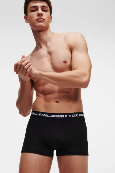 Spodná Bielizeň Karl Lagerfeld Logo Trunk Set Black