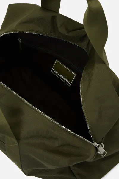 Taška Karl Lagerfeld K/Rsg Nylon Weekender Khaki