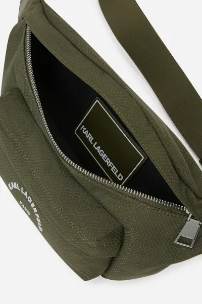 Ľadvinka Karl Lagerfeld K/Rsg Nylon Bumbag Khaki