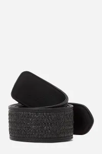 Opasok Karl Lagerfeld K/Autograph Raffia H5 Belt Black
