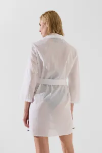 Plážové Oblečenie Karl Lagerfeld Karl Dna Signature Beach Dress White