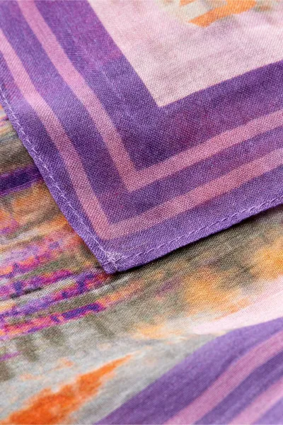 Šatka Camel Active Printed Shawl Leaf Green