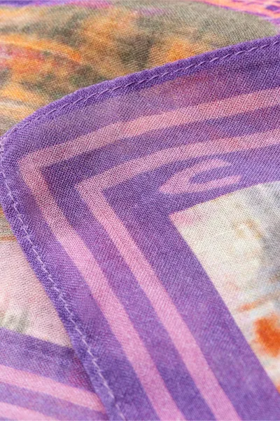 Šatka Camel Active Printed Shawl Leaf Green