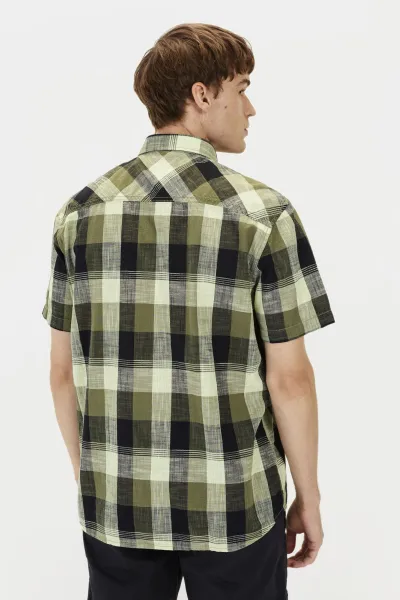 Košeľa Camel Active Shortsleeve Shirt Dusty Khaki