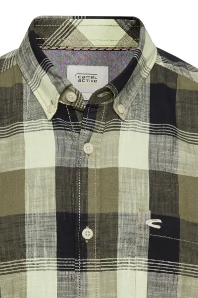 Košeľa Camel Active Shortsleeve Shirt Dusty Khaki