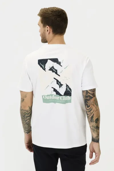 Tričko Camel Active T-Shirt 1/2 White