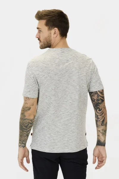 Tričko Camel Active Henley 1/2 Arm Ecru