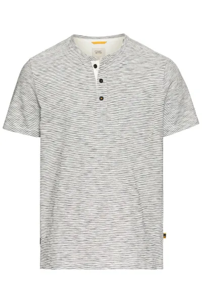 Tričko Camel Active Henley 1/2 Arm Ecru