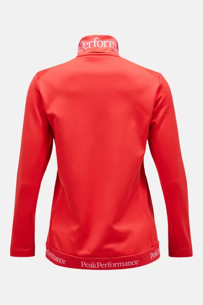 Mikina Peak Performance W Rider Tech Zip Jacket Brilliant Red/Black/