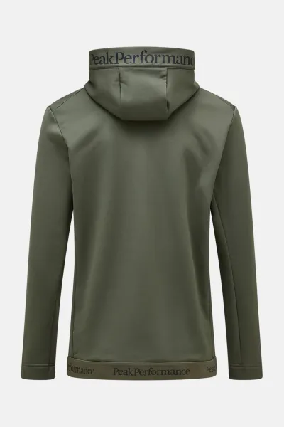 Mikina Peak Performance M Rider Tech Zip Hood Pine Needle