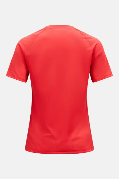 Tričko Peak Performance W Active Tee Brilliant Red/Black/