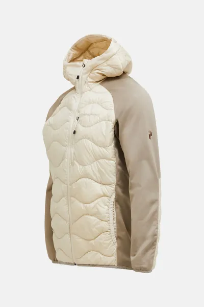 Bunda Peak Performance M Helium Down Hybrid Hood Sand Fog