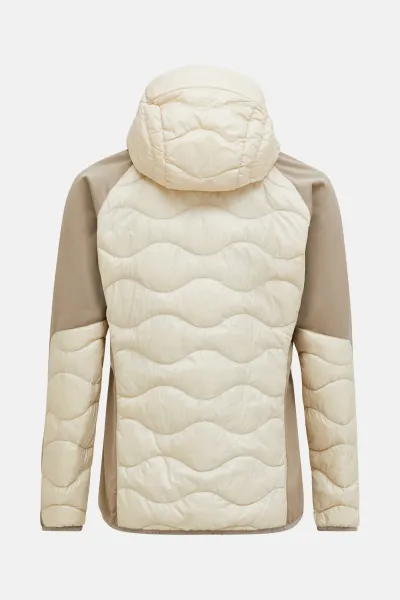 Bunda Peak Performance M Helium Down Hybrid Hood Sand Fog