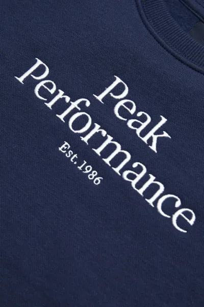 Mikina Peak Performance Jr Original Crew Blue Shadow