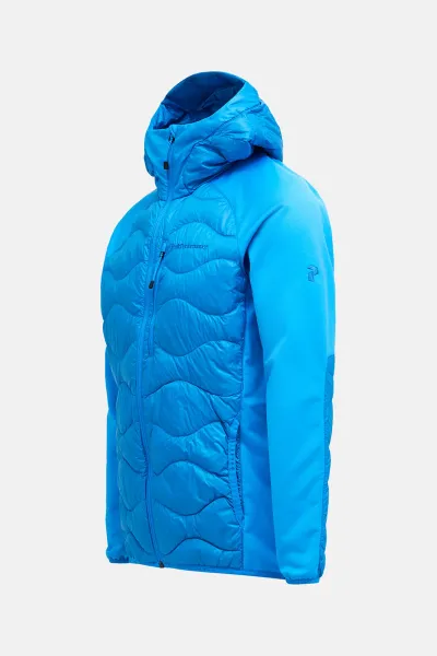 Bunda Peak Performance M Helium Down Hybrid Hood Brilliant Blue