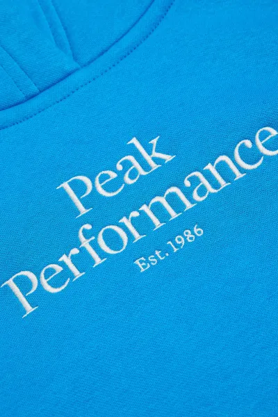 Mikina Peak Performance Jr Original Hood Brilliant Blue