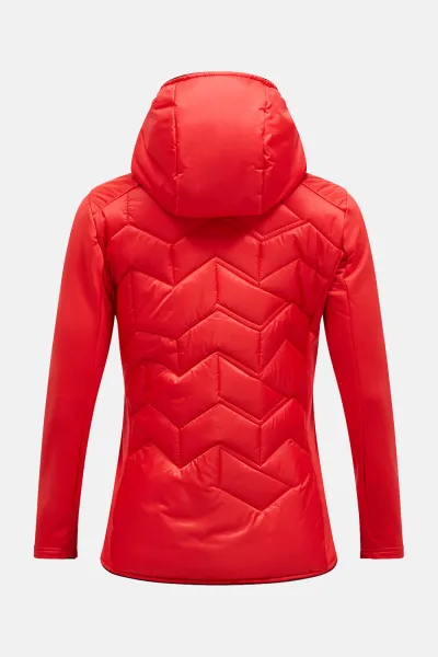 Bunda Peak Performance W Elevate Liner Hybrid Ho Brilliant Red/Black/