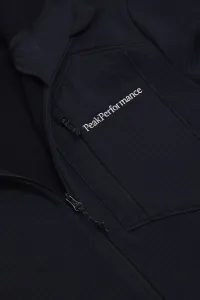 Mikina Peak Performance M Trail Polartec Zip Hood Black